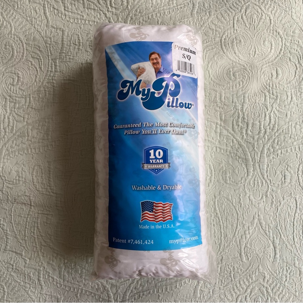 MyPillow Premium S/Q Pillow White NEW My Pillow